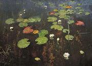 Isaac Levitan Water lilies oil painting artist